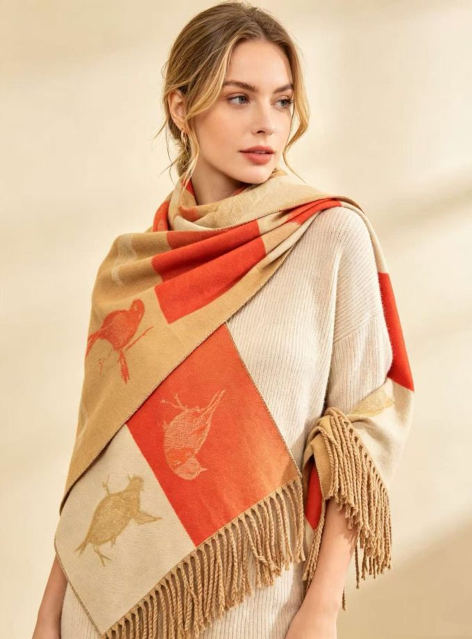 Robin Bird Scarf