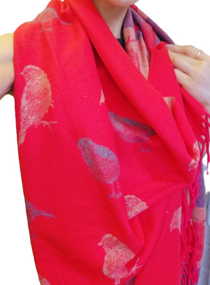 Robin Bird Scarf
