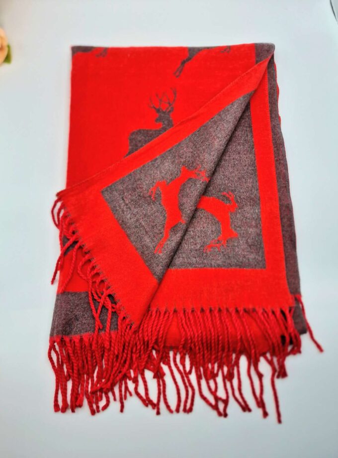 Reindeer Pattern Scarf