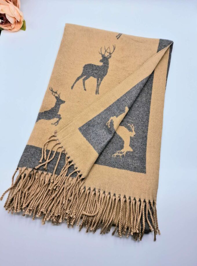 Reindeer Pattern Scarf