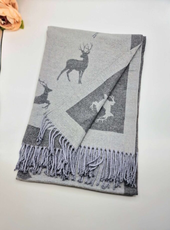 Reindeer Pattern Scarf
