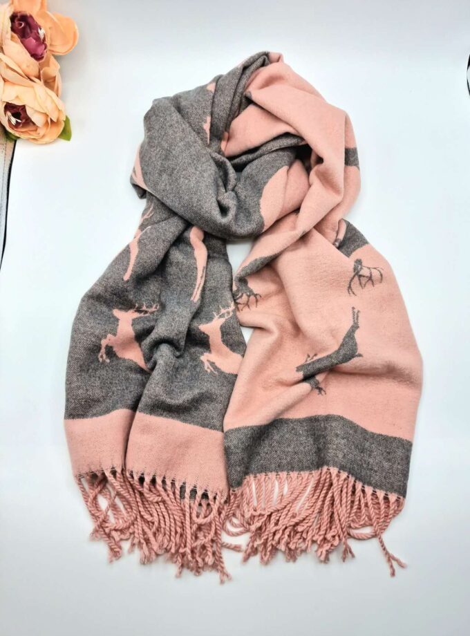 Reindeer Pattern Scarf