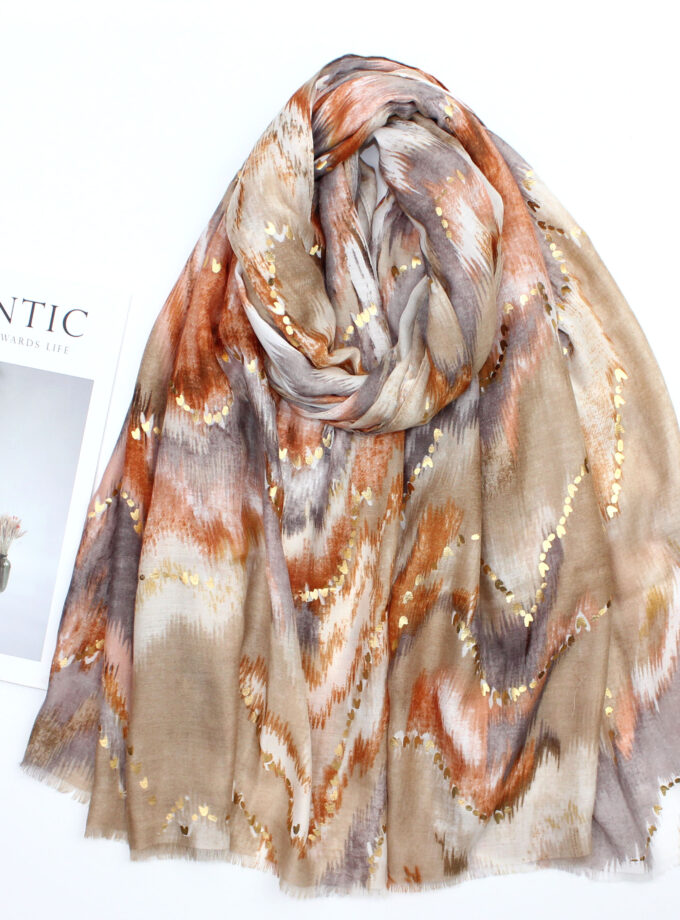 Golden Abstract Drawing