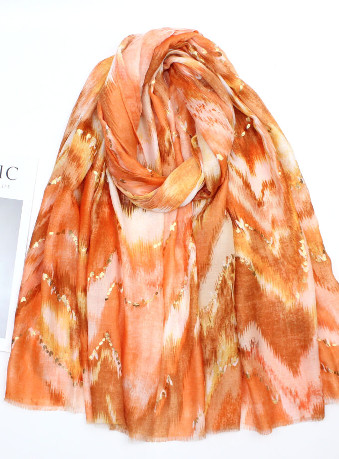 Golden Abstract Drawing