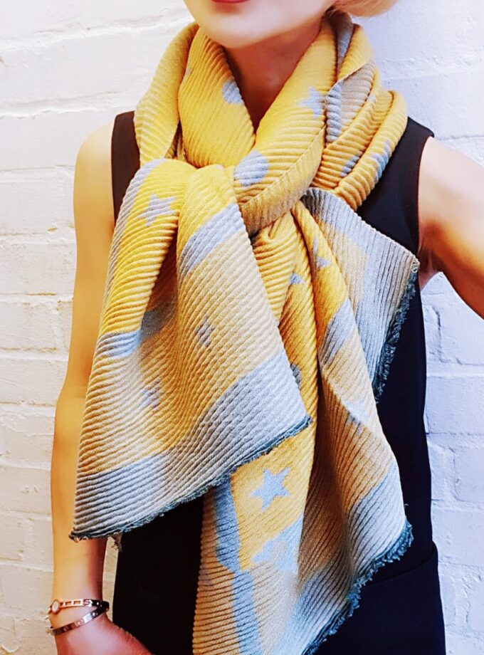 Crinkle Reversible Hearts With Stars