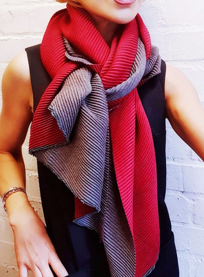 Crinkle Reversible Plain scarves