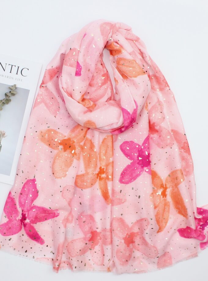 Watercoloured Begonia flowers