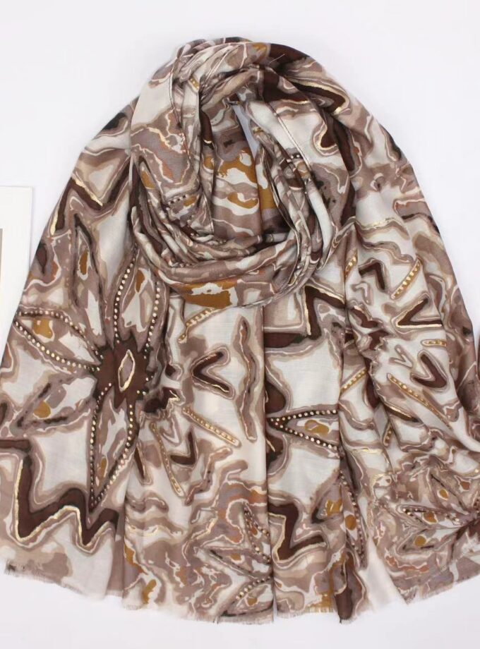 Abstract flowers with Gold