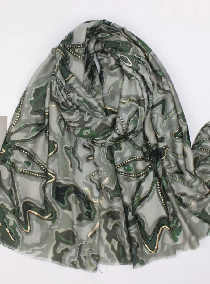 Abstract flowers with Gold