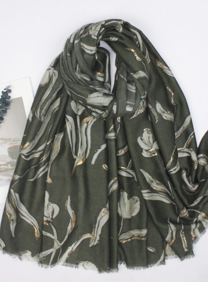 Tulip Flower with Gold