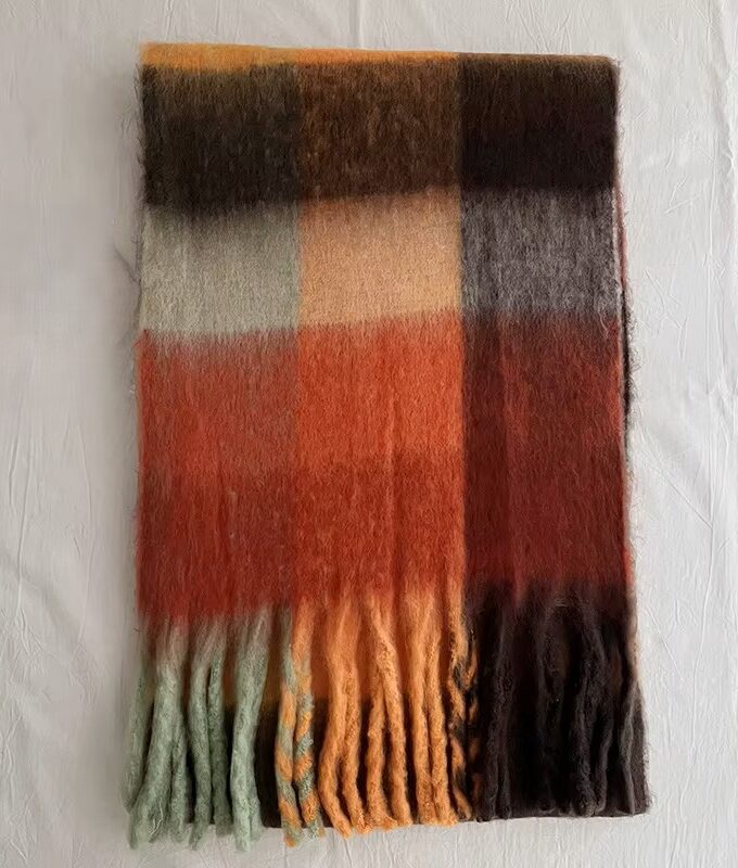 Chunky Checked Scarves