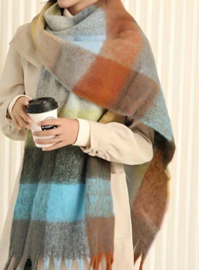 Chunky Checked Scarves