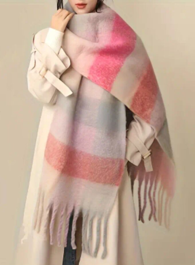 Chunky Checked Scarves