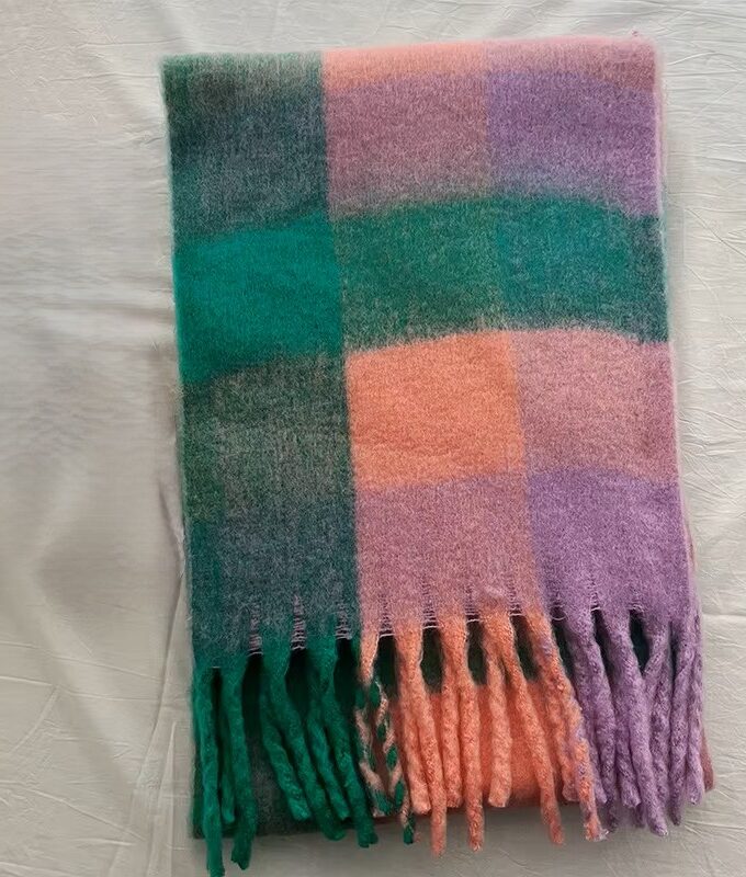 Chunky Checked Scarves