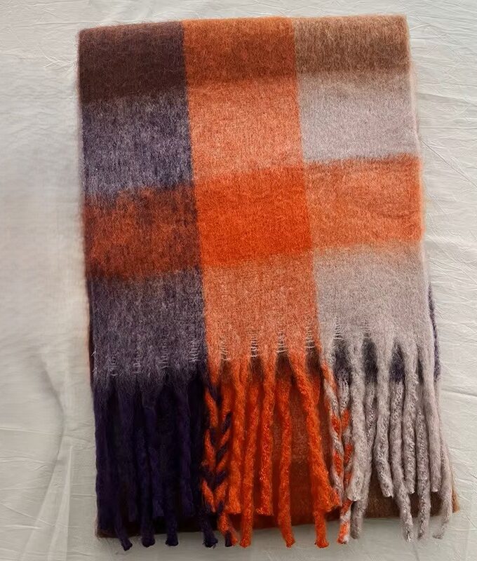 Chunky Checked Scarves