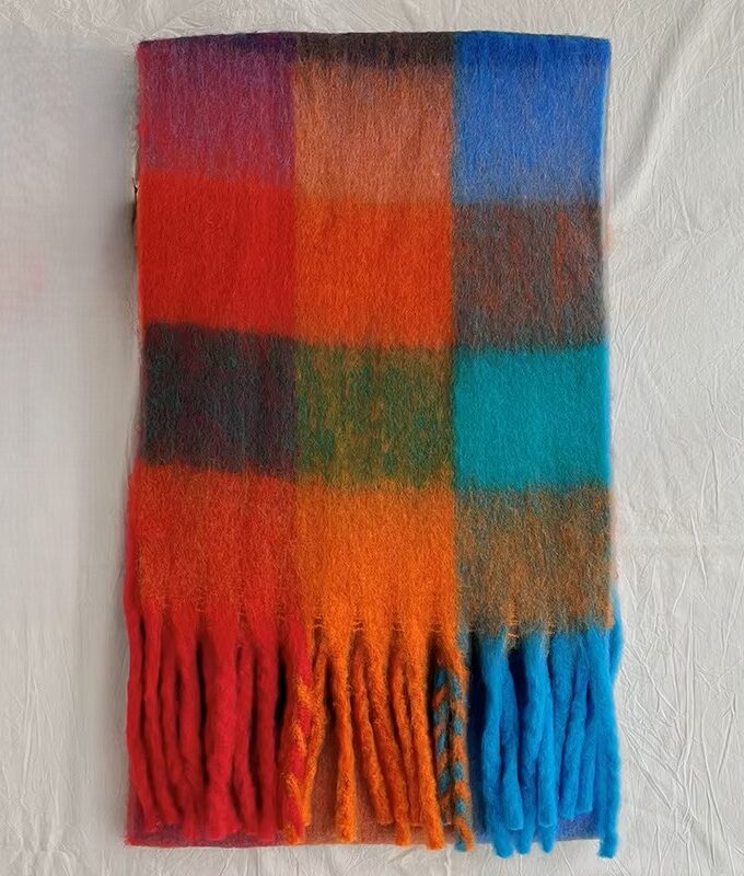 Chunky Checked Scarves