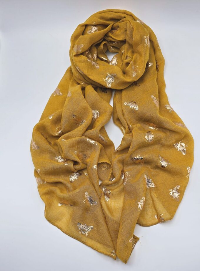Metallic Bee Scarfs