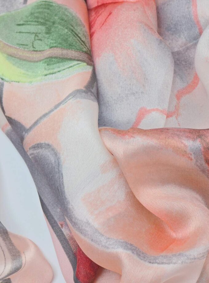 Silky Watercolor painting of deformed peony flowers