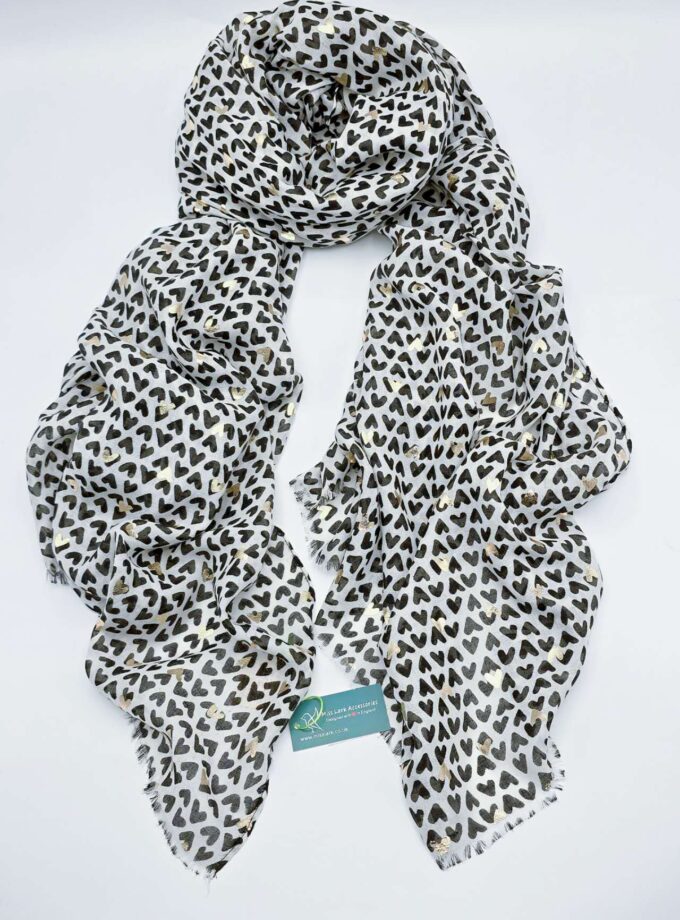 Abstract little hearts with Rose Gold details