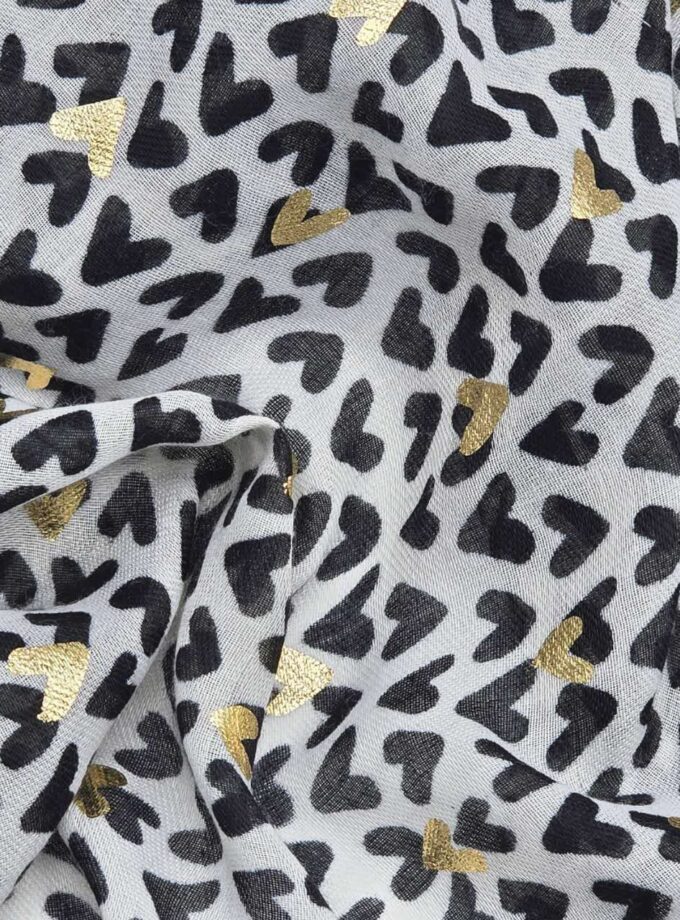 Abstract little hearts with Rose Gold details