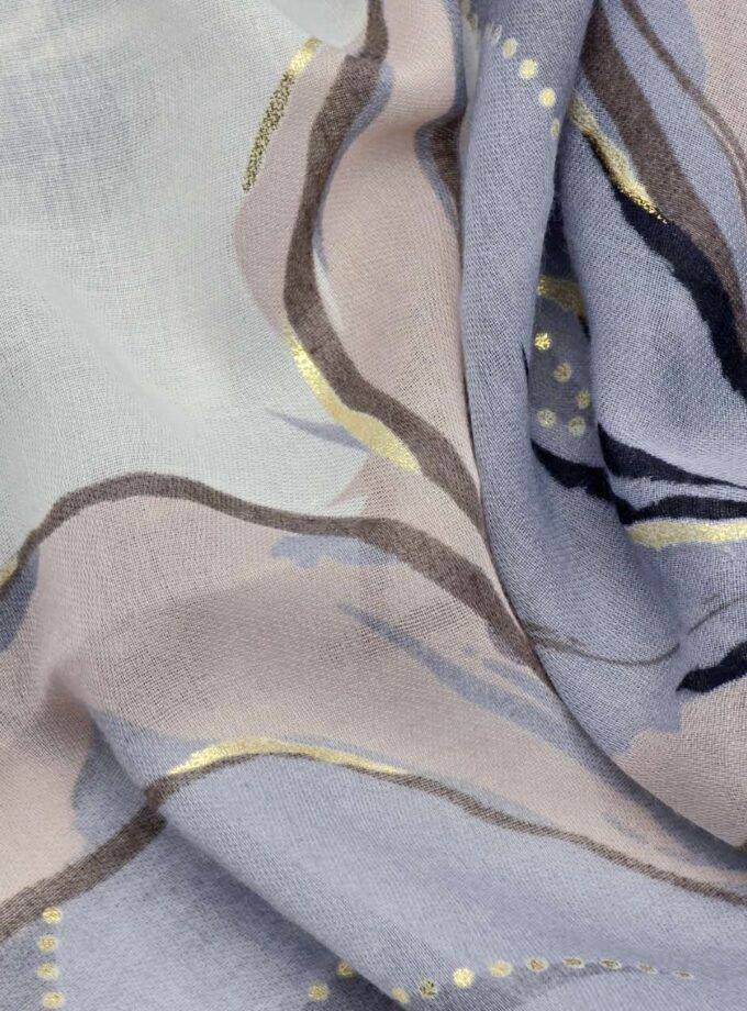 Blooming floras in the summer with rose gold