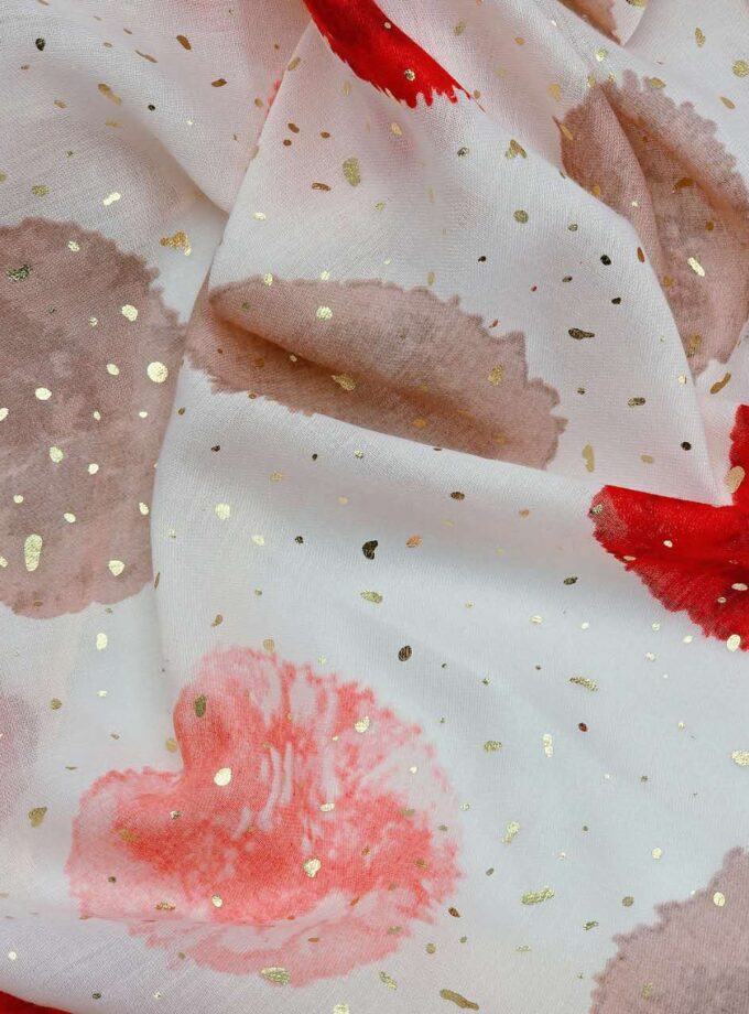 Artistic watercolor dots with glitters