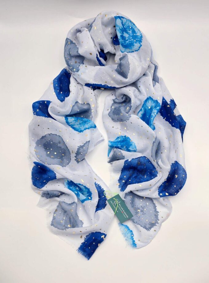 Artistic watercolor dots with glitters