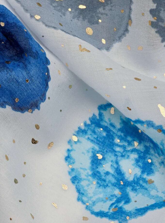 Artistic watercolor dots with glitters