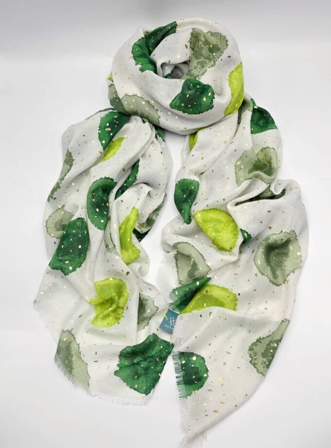 Artistic watercolor dots with glitters