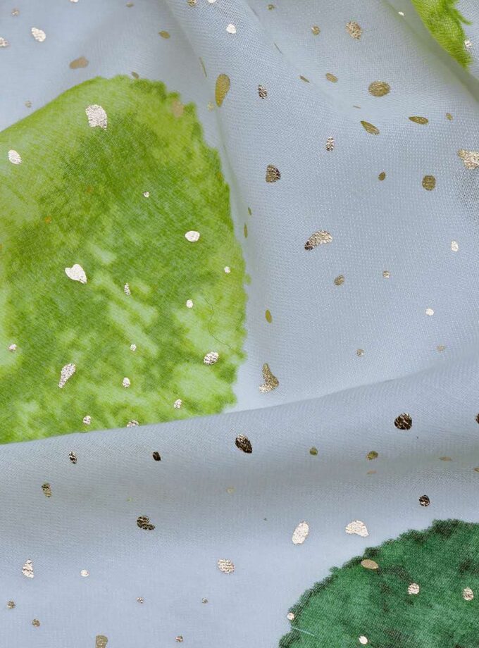 Artistic watercolor dots with glitters