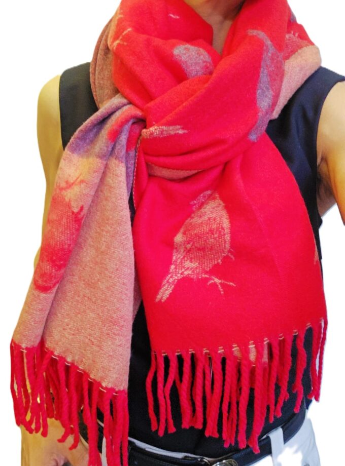 Robin Bird Scarf