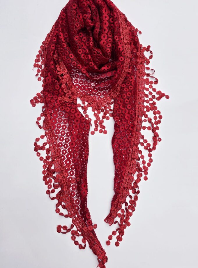 Lace neckerchief, Lace triangle scarf