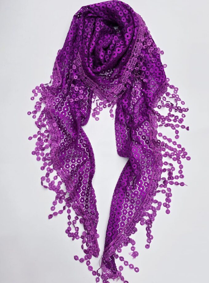 Lace neckerchief, Lace triangle scarf
