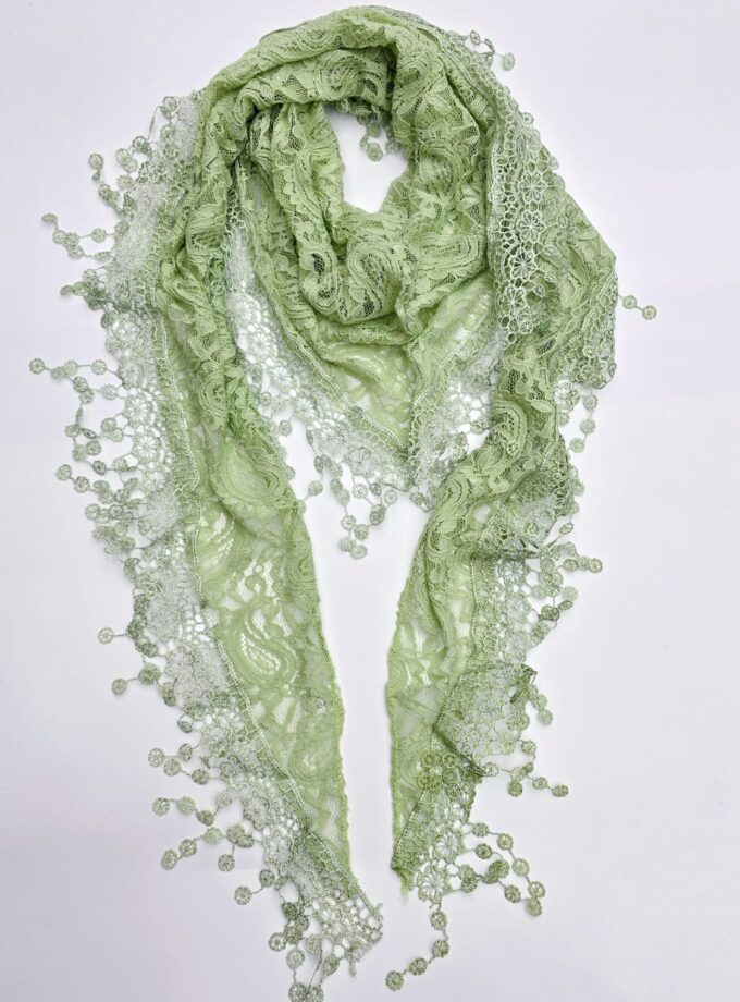 Lace neckerchief, Lace triangle scarf