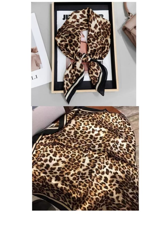 Silky Retro Light Luxury Women'S Small Square Scarf